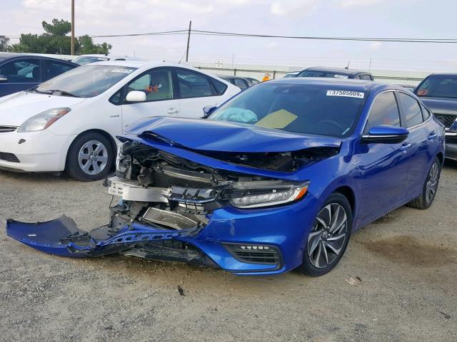 19XZE4F96KE003579 - 2019 HONDA INSIGHT TO BLUE photo 2