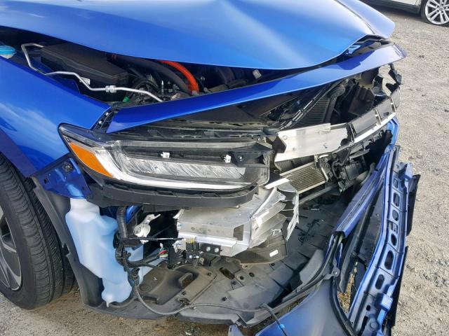 19XZE4F96KE003579 - 2019 HONDA INSIGHT TO BLUE photo 9