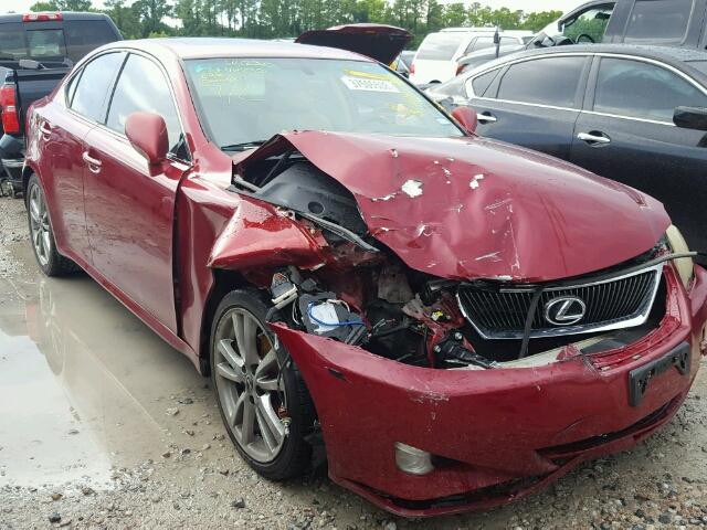 JTHBK262585056116 - 2008 LEXUS IS 250 RED photo 1