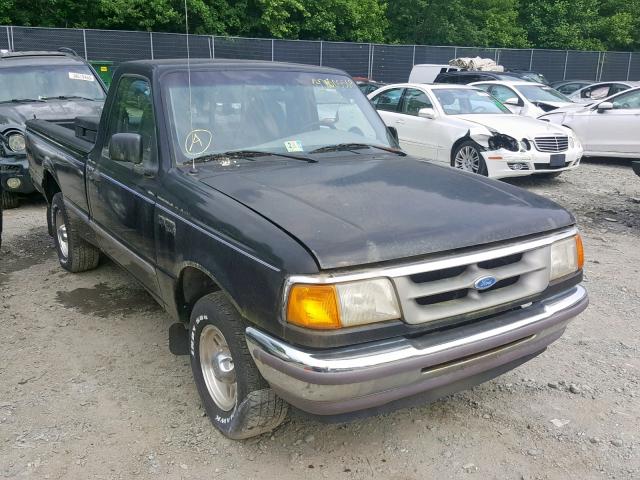 1FTCR10UXVUA99888 - 1997 FORD RANGER BLACK photo 1