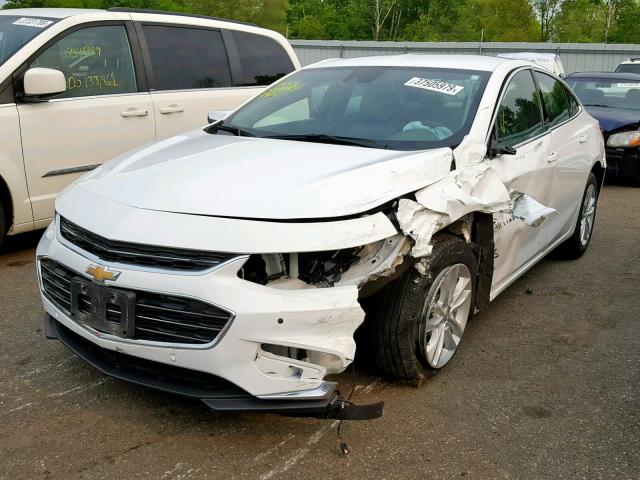 1G1ZJ5SU3GF306966 - 2016 CHEVROLET MALIBU HYB WHITE photo 2