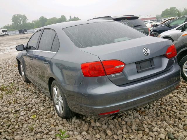 3VWDL7AJ5BM062161 - 2011 VOLKSWAGEN JETTA TDI BLACK photo 3