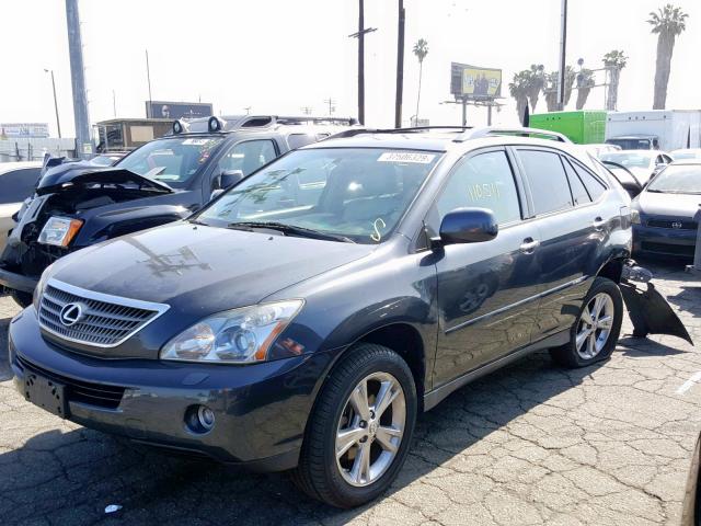 JTJHW31U782056535 - 2008 LEXUS RX 400H GRAY photo 2