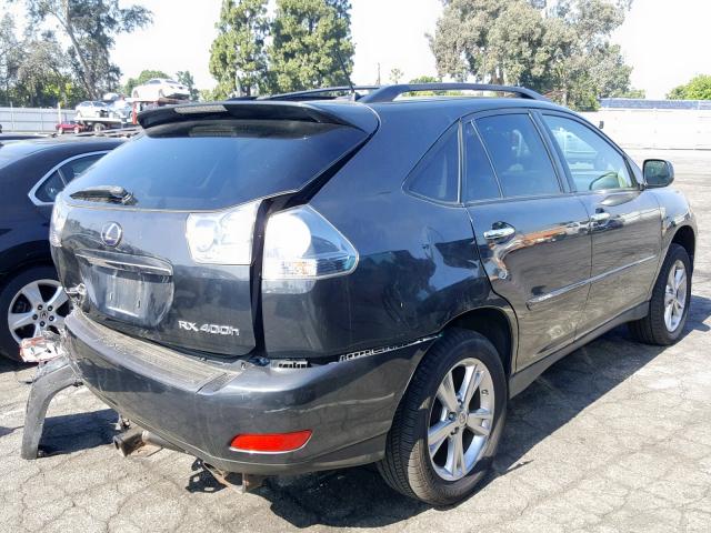 JTJHW31U782056535 - 2008 LEXUS RX 400H GRAY photo 4