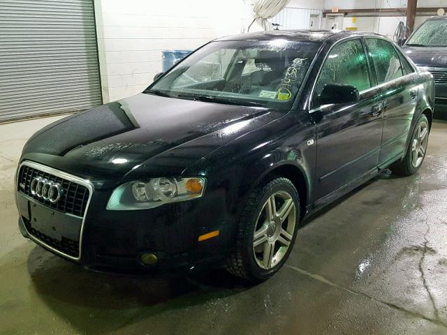 WAUDF78EX8A022762 - 2008 AUDI A4 2.0T QU BLACK photo 2