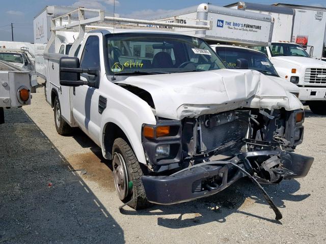 1FDWF30518EE36677 - 2008 FORD F350 SRW S WHITE photo 1
