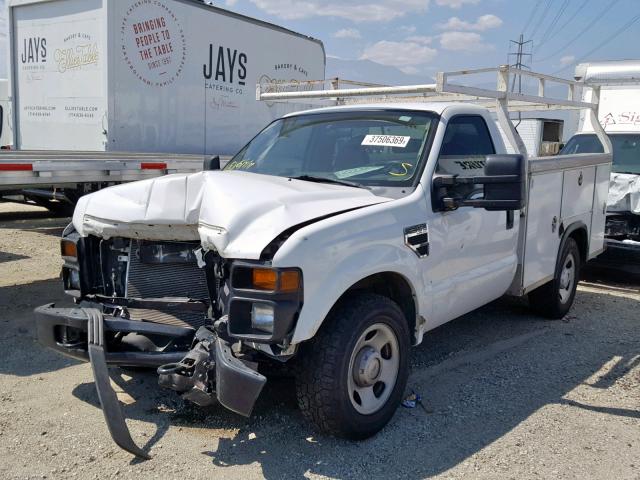 1FDWF30518EE36677 - 2008 FORD F350 SRW S WHITE photo 2