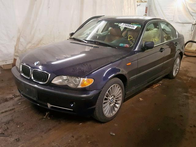 WBAEW534X3PN30338 - 2003 BMW 330 XI BLUE photo 2