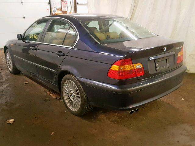 WBAEW534X3PN30338 - 2003 BMW 330 XI BLUE photo 3