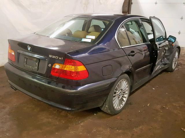 WBAEW534X3PN30338 - 2003 BMW 330 XI BLUE photo 4