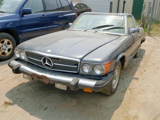 WDBBA45A6EA005864 - 1984 MERCEDES-BENZ 380 SL BLUE photo 2