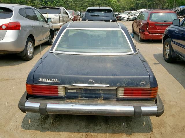 WDBBA45A6EA005864 - 1984 MERCEDES-BENZ 380 SL BLUE photo 9