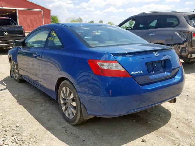 2HGFG1B0XAH007528 - 2010 HONDA CIVIC EXL BLUE photo 3