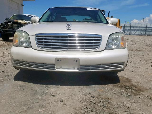 1G6KD54Y02U210672 - 2002 CADILLAC DEVILLE WHITE photo 9