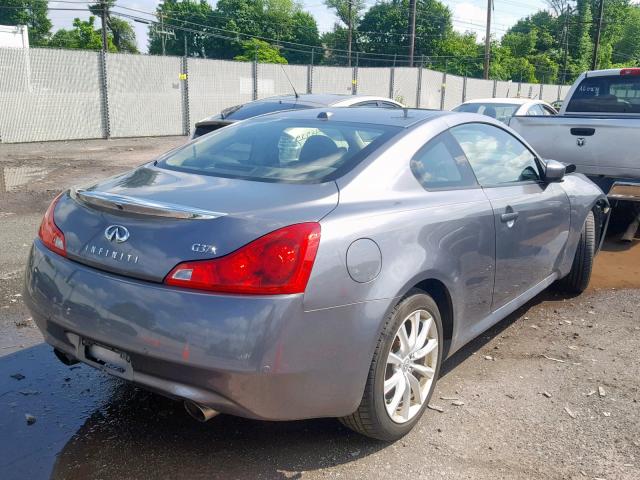 JN1CV6EL8CM472676 - 2012 INFINITI G37 GRAY photo 4