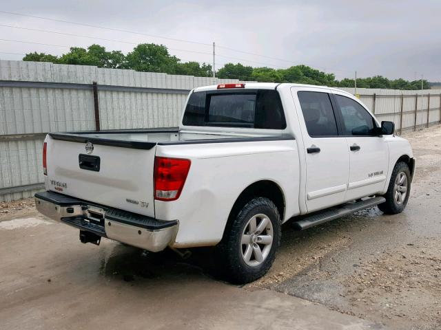 1N6BA0ED8DN305818 - 2013 NISSAN TITAN S WHITE photo 4