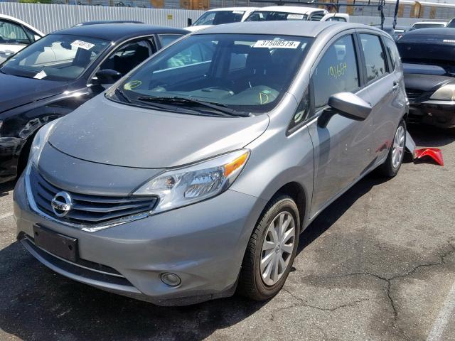 3N1CE2CP3FL409594 - 2015 NISSAN VERSA NOTE SILVER photo 2