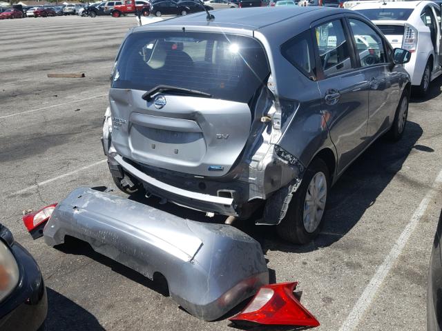 3N1CE2CP3FL409594 - 2015 NISSAN VERSA NOTE SILVER photo 4