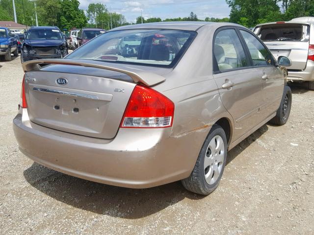 KNAFE121185534417 - 2008 KIA SPECTRA EX GOLD photo 4