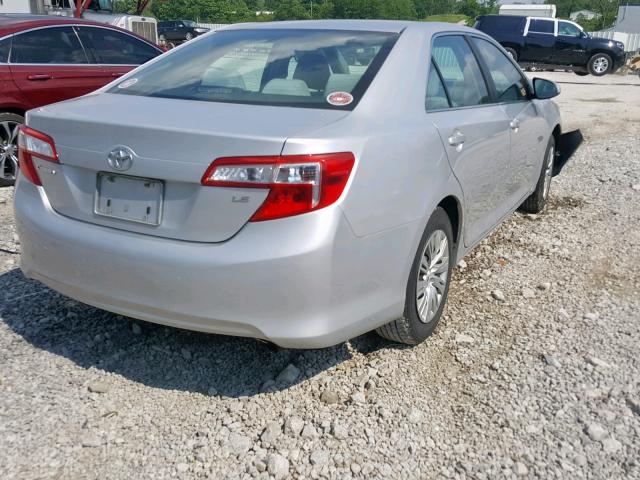 4T1BF1FK6CU045121 - 2012 TOYOTA CAMRY BASE SILVER photo 4