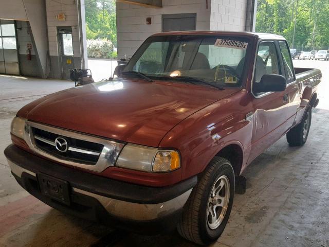 4F4YR16U11TM17949 - 2001 MAZDA B3000 CAB RED photo 2