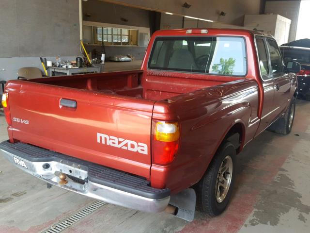 4F4YR16U11TM17949 - 2001 MAZDA B3000 CAB RED photo 4