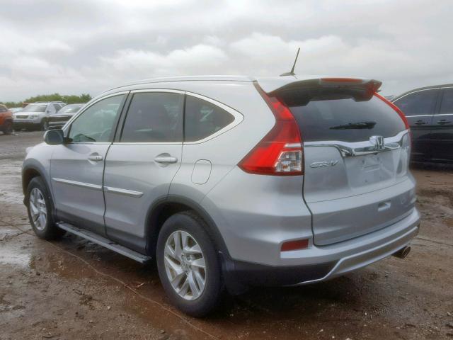 5J6RM4H78FL038727 - 2015 HONDA CR-V EXL SILVER photo 3