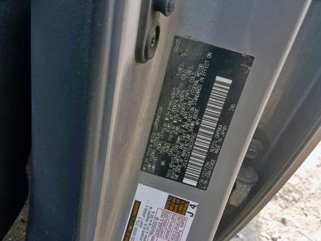 JTLKT324154028962 - 2005 TOYOTA SCION XB 银色 照片 10