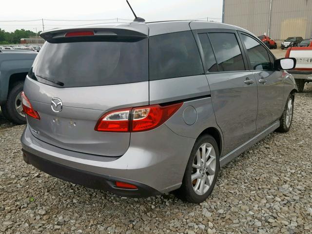 JM1CW2CL7C0124428 - 2012 MAZDA 5 GRAY photo 4