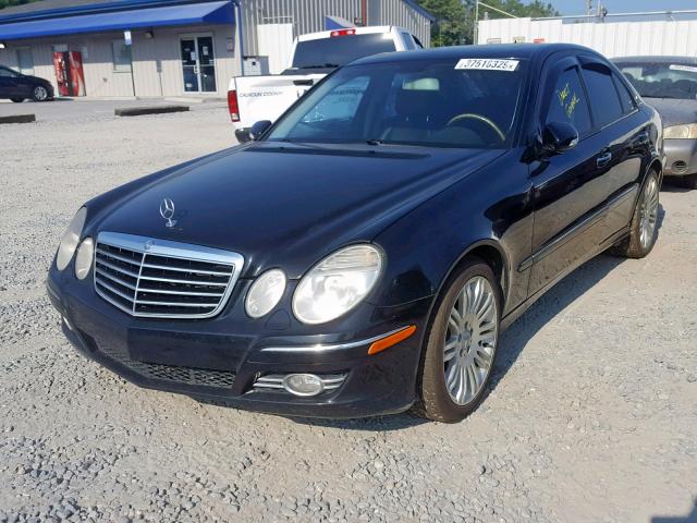 WDBUF72X77B069011 - 2007 MERCEDES-BENZ E 550 BLACK photo 2