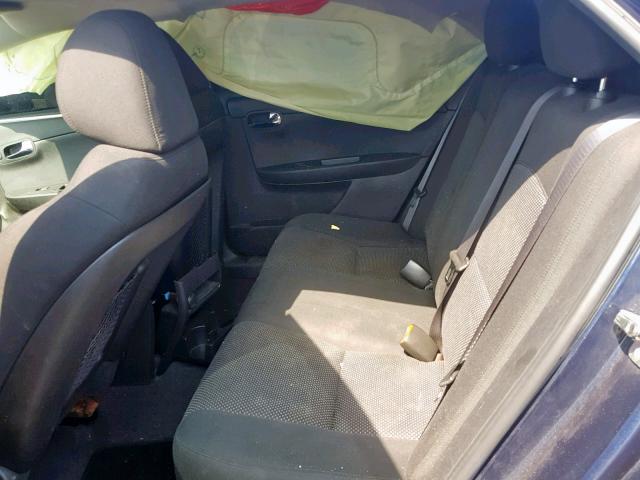 1G1ZC5EUXBF338022 - 2011 CHEVROLET MALIBU 1LT BLUE photo 6