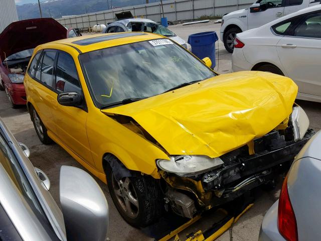 JM1BJ245121499265 - 2002 MAZDA PROTEGE PR YELLOW photo 1