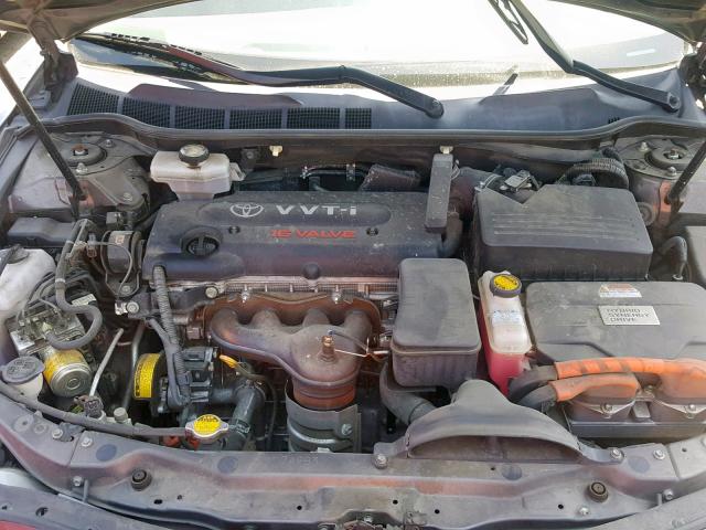 JTNBB46K393049185 - 2009 TOYOTA CAMRY HYBR GRAY photo 7