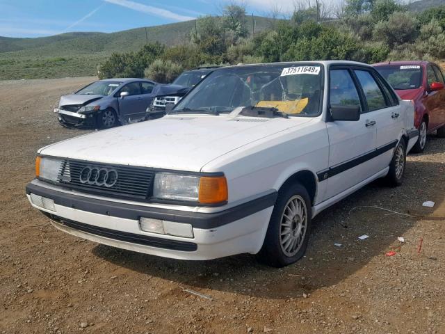 WAUFB0851HA013251 - 1987 AUDI 4000 CS QU WHITE photo 2