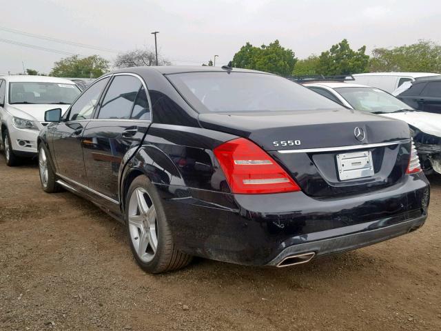 WDDNG7BB5AA317458 - 2010 MERCEDES-BENZ S 550 BLACK photo 3