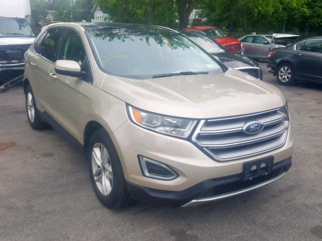 2FMPK4J91HBB71097 - 2017 FORD EDGE SEL TAN photo 1