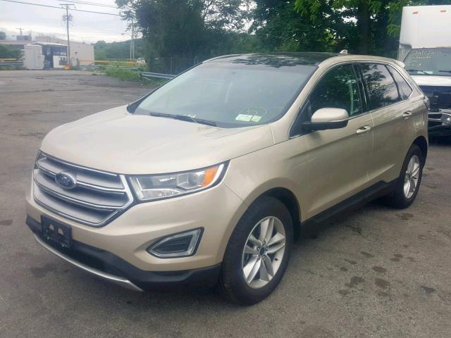 2FMPK4J91HBB71097 - 2017 FORD EDGE SEL TAN photo 2