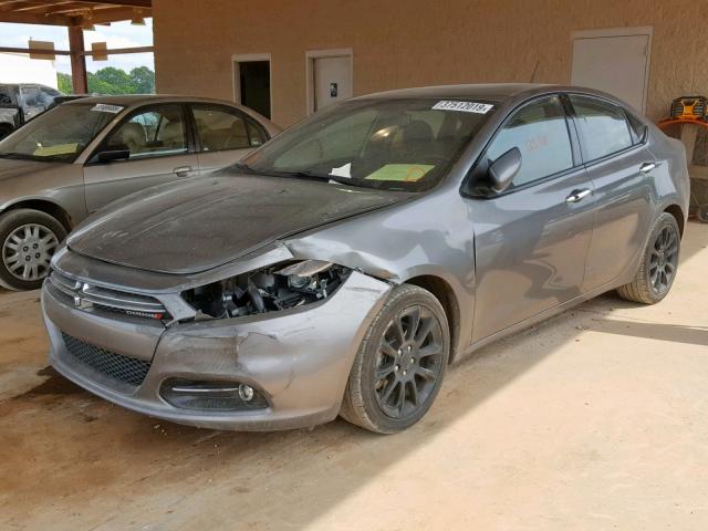 1C3CDFCH4DD202350 - 2013 DODGE DART LIMIT GRAY photo 2