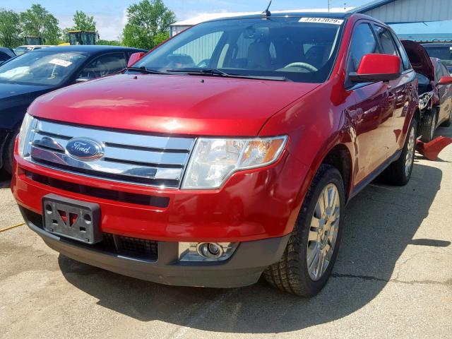 2FMDK3KC3ABA13731 - 2010 FORD EDGE LIMIT RED photo 2