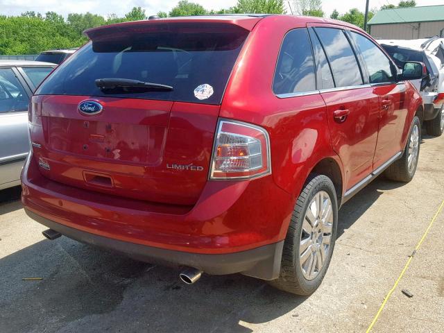 2FMDK3KC3ABA13731 - 2010 FORD EDGE LIMIT RED photo 4