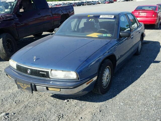 2G4WD54L4M1840403 - 1991 BUICK REGAL LIMI BLUE photo 2