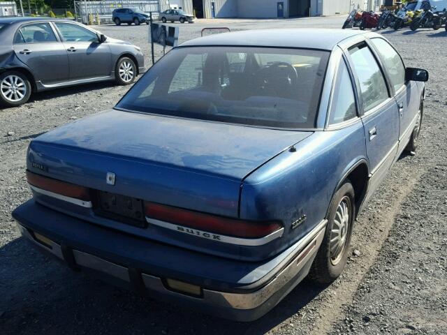 2G4WD54L4M1840403 - 1991 BUICK REGAL LIMI BLUE photo 4