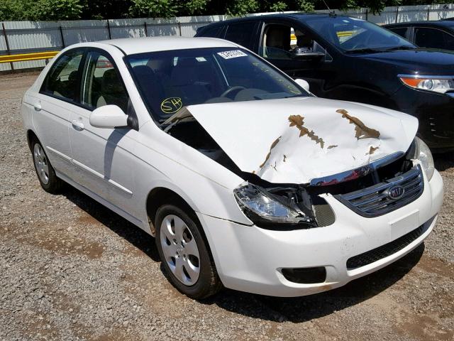 KNAFE121785561816 - 2008 KIA SPECTRA EX WHITE photo 1