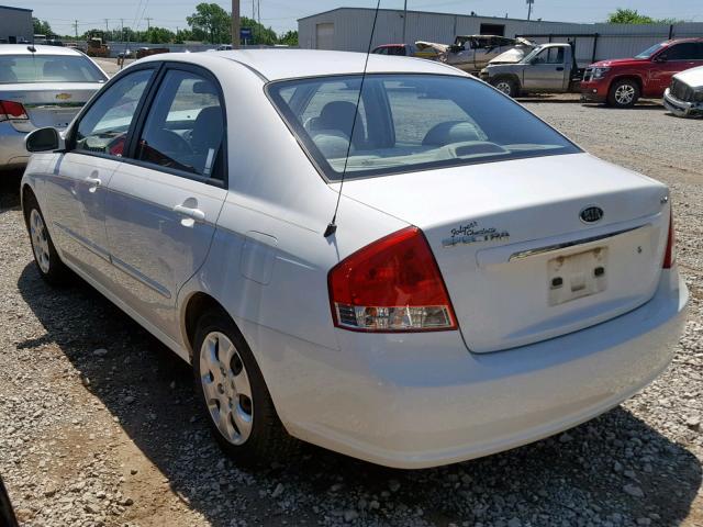 KNAFE121785561816 - 2008 KIA SPECTRA EX WHITE photo 3