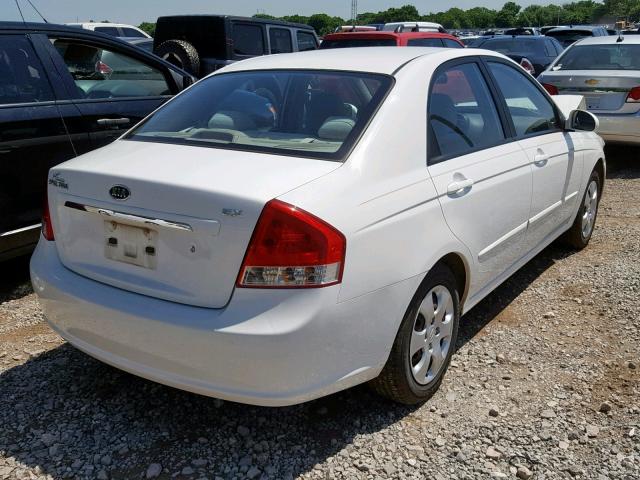 KNAFE121785561816 - 2008 KIA SPECTRA EX WHITE photo 4