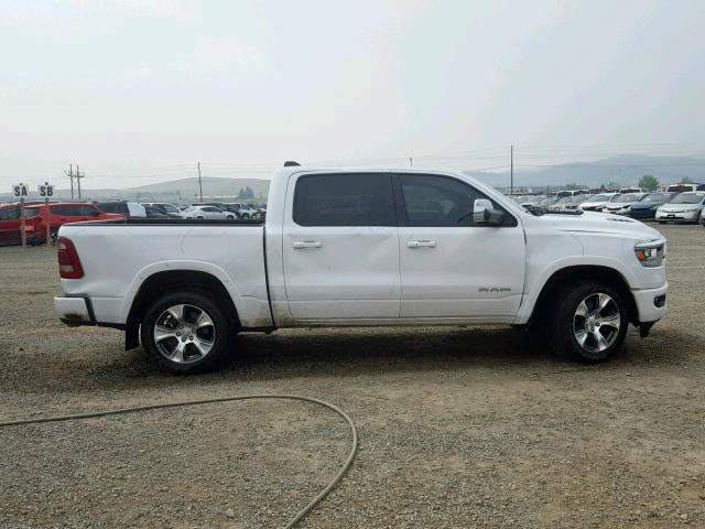 1C6SRFJT5KN697964 - 2019 RAM 1500 LARAM WHITE photo 9