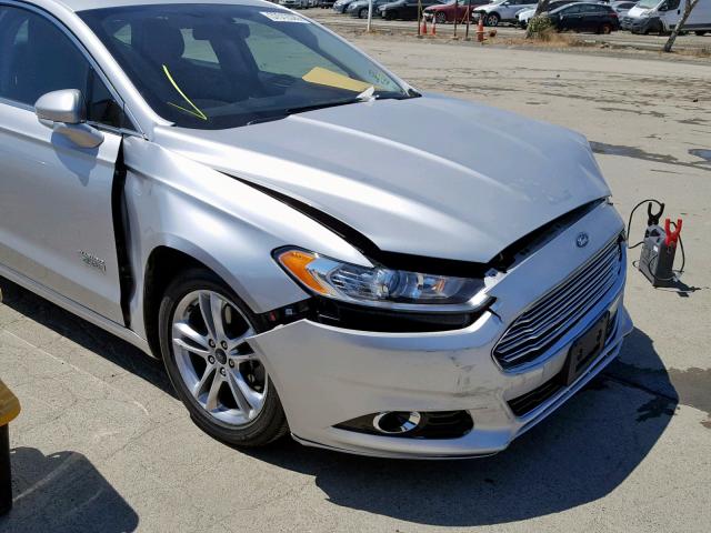 3FA6P0SU6FR245292 - 2015 FORD FUSION TIT SILVER photo 9