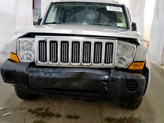 1J8HG48K27C656911 - 2007 JEEP COMMANDER ვერცხლისფერი ფოტო 9