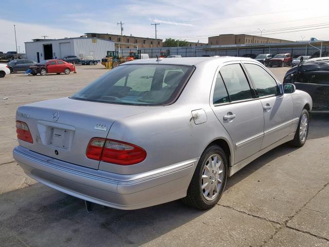 WDBJF65J61B236650 - 2001 MERCEDES-BENZ E 320 SILVER photo 4