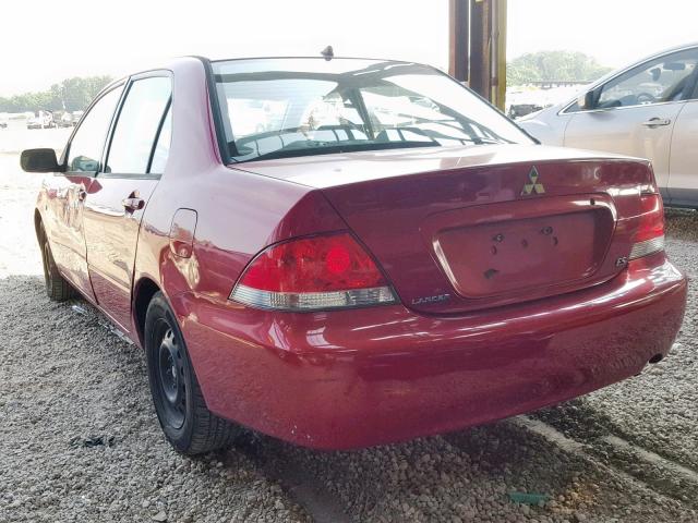 JA3AJ26E84U061349 - 2004 MITSUBISHI LANCER ES RED photo 3